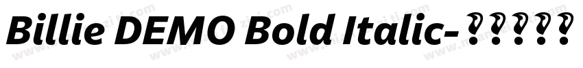 Billie DEMO Bold Italic字体转换